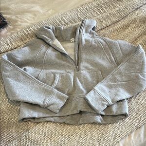 Gray Half-Zip Hoodie